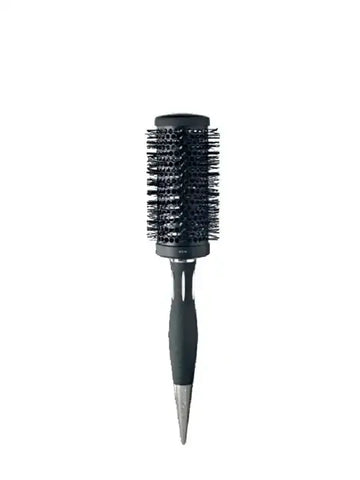 Kent 44 mm ceramic core round hairbrush for smooth, voluminous styling, featuring heat-resistant fibers and ergonomic handle.