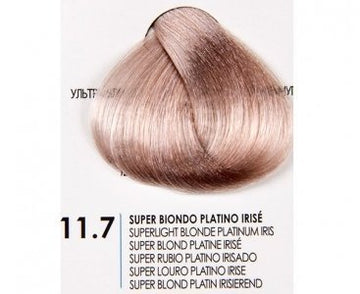 Цвят за коса Fanola Superlightener 11.7 - ултравиолетов платинен блондин с гинко билоба.
