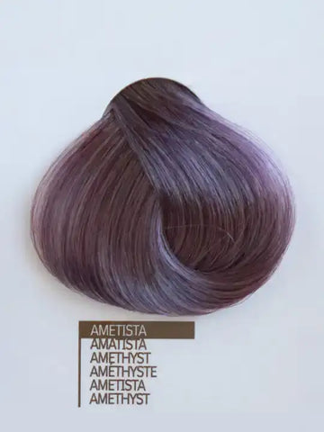 Design Look Amethyst боя за коса - лилав нюанс с кератин и арган, 100% покритие на бели коси.