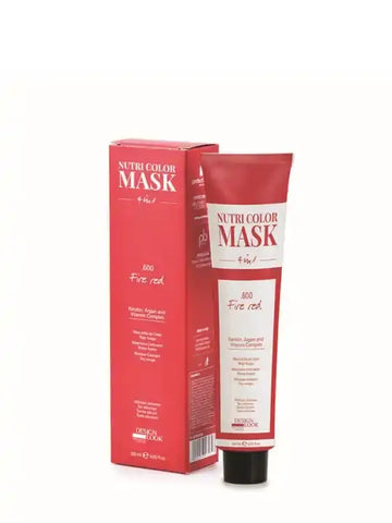 Design Look Color Mask 4 в 1 цветна маска огнено червена 300 мл