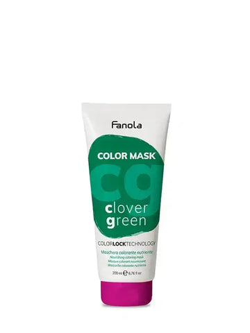 Fanola Clover Green цветна маска за подхранване и хидратация 200 мл
