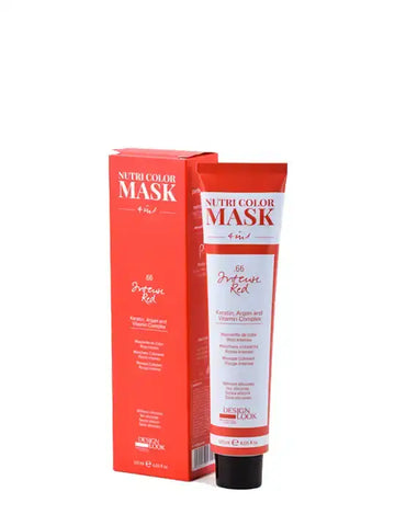 Design Look Color Mask 4 в 1 цветна маска интензивно червено 300 мл