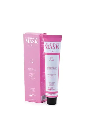 Design Look Color Mask 4 в 1 Pink, 300 ml, revitalizing hair mask for vibrant color and shine.
