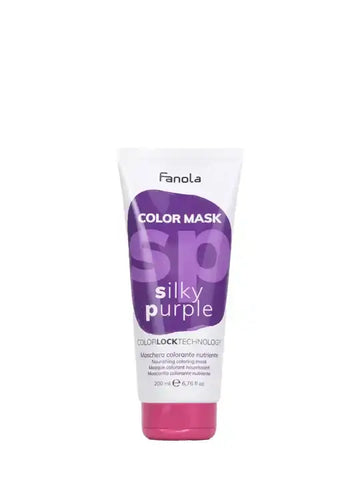 Fanola Silky Purple подхранваща и хидратираща маска с лилав нюанс 200 мл