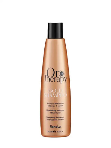 Oro Therapy Gold хидратиращ шампоан 300 мл за мекота и блясък на косата, без сулфати и парабени.